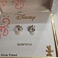 Disney Jewelry | Disney Minnie Mouse Bowiful Fine Silver Plated Stud Earrings | Color: Silver | Size: Os