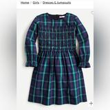J. Crew Dresses | J. Crew Girls Smocked Dress In Blackwatch Plaid | Color: Blue/Green | Size: 10g