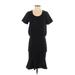 Veronica Beard Jeans Casual Dress - DropWaist: Black Solid Dresses - Women's Size Small