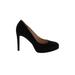 Nine West Heels: Slip-on Stilleto Cocktail Party Black Print Shoes - Women's Size 7 - Round Toe