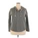 Mossimo Supply Co. Pullover Hoodie: Gray Tops - Women's Size 2X-Large