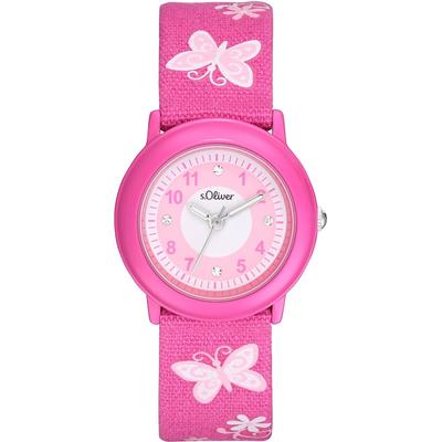 s.Oliver Kinderuhr Metall pink Damen Image