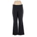 Simply Vera Vera Wang Dress Pants - High Rise Flared Leg Boyfriend: Black Bottoms - Women's Size X-Large