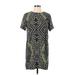 Lumiere Casual Dress - Shift: Green Batik Dresses - Women's Size Large