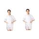Didiseaon 3pcs Women Clothes Hair Cutting Cape with Sleeves Barber Work Cloth Hairdresser Apron Hairdresser Work Clothe Smock Hairdresser Work Suit Cover Gown Short Sleeve Women's Suspenders
