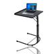 BONAFIDE Folding Laptop Table With Adjustable Height and Tilt Angle, Folding Laptop Table Tv Laptop, Portable Table Adjustable Folding Table, End Table for Sofa & Bed (BLACK)