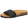 Pantolette LICO "Pantolette Bioline Plait", Gr. 42, schwarz, Synthetik, Schuhe