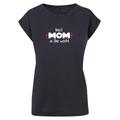 T-Shirt MERCHCODE "Damen Ladies Mothers Day - Best Mom In The World T Shirt" Gr. L, blau (navy) Herren Shirts T-Shirts