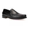 Slipper GEOX "U NEW DAMON A", Herren, Gr. 42, schwarz, Leder, elegant, Schuhe, Business Schuh, Loafer mit Blockabsatz
