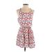 Forever 21 Cocktail Dress: Red Aztec or Tribal Print Dresses - Women's Size Small