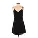 TOBI Casual Dress - Mini: Black Solid Dresses - Women's Size Small