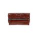 Piel Leather Leather Clutch: Tan Print Bags