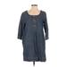 J.Jill Casual Dress - Shift: Blue Dresses - Women's Size Small Petite