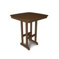 POLYWOOD® Captain 5 Piece Bar Height Outdoor Dining Set Plastic in Brown | 36.75" W x 36.75" L x 42" H | Wayfair