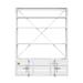 17 Stories Cargo Bookshelf & Ladder Metal in White | 83 H x 66 W x 29 D in | Wayfair F7E2B2DF9CB4459487445E2B71E9F7E4