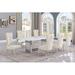 Willa Arlo™ Interiors Barkhamsted Rectangular 79" L x 40" W Restaurant Dining Set Metal in Gray | 30 H in | Wayfair