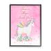 Bungalow Rose Magic Inside You Unicorn Framed Giclee Art Design By Diane Neukirch Wood in Brown | 30 H x 24 W x 1.5 D in | Wayfair