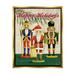 The Holiday Aisle® Happy Holidays Nutcrackers Framed Floater Canvas Wall Art Design By Paul Brent Canvas | 31 H x 25 W x 1.7 D in | Wayfair