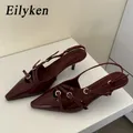 Eilyken-Escarpins à bande étroite pour femmes chaussures sexy pointues talons fins robe de