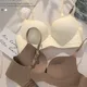 Soutien-gorge push-up sans couture lingerie pour petits seins froncé bonnet fin confortable