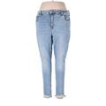 Gap Jeans - Mid/Reg Rise: Blue Bottoms - Women's Size 18 - Distressed Wash