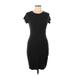 H&M Casual Dress - Sheath: Black Solid Dresses - Women's Size Medium