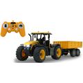 RC-Auto JAMARA "JCB Fastrac Traktor mit Kippanhänger 1:24 - 2,4 GHz" Fernlenkfahrzeuge gelb Kinder Ab 6-8 Jahren