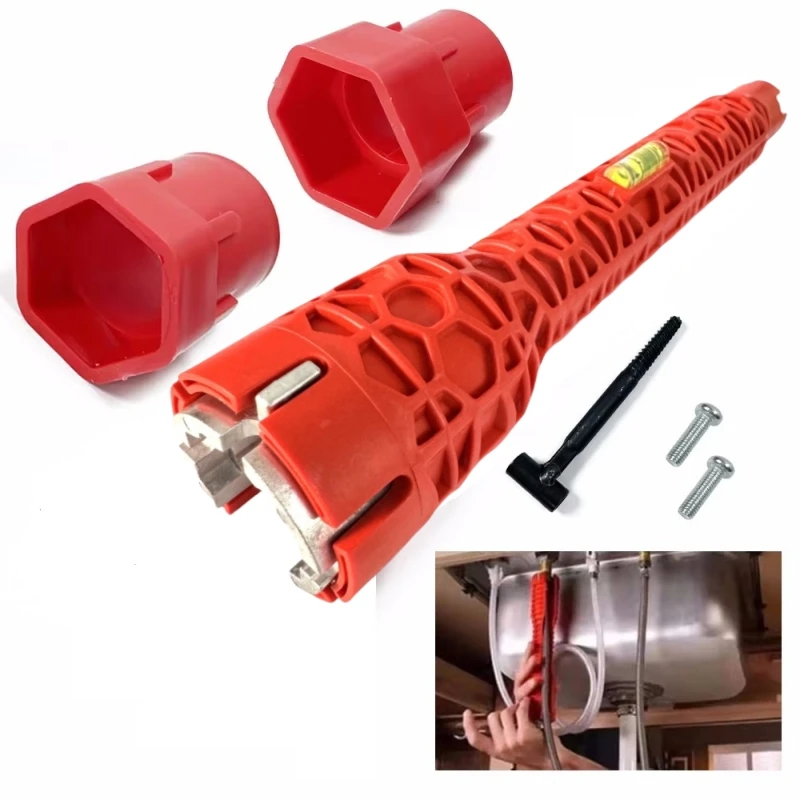 8/18 in 1 Universal Schlüssel Wasserhahn Multi-kopf Doppel-kopf Waschbecken Installer Waschbecken Sanitär Steckschlüssel Reparatur Werkzeug set Professionelle