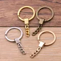 10 stücke 4-Farben-Schlüsselring (Kreis größe: 30mm) Schlüssel anhänger Rhodium Bronze Gold kc