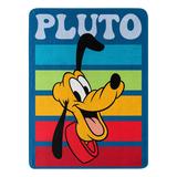Mickey Mouse Pluto Stripes Micro Raschel Throw