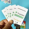 Trustpilot-Bewertungskarten NTAG215 504 Byte universelle NFC-Tap-Karten Erhöhen Sie Ihre Bewertungen
