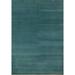 Green & Blue Teal Gabbeh Modern Area Rug Hand-Knotted Wool Carpet - 5'6" x 7'10"