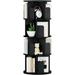 Rotating 360 Display Standing Book Shelf Organizer,4 Tier,Black