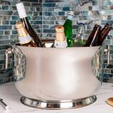 Sol Living Stainless Steel Beverage Tub for Parties Ice Bucket