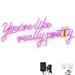 VEVOR You're Like Really Pretty Neon Sign, 23" x 21" Pink LED Neon Signs for Wall Decor - 23" x 21"