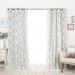 Aurora Home Mix & Match Moroccan Room Darkening and Lace Sheer 4 Piece Curtain Panel Set