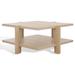 SAFAVIEH Couture Quigley 2-Tier Square Coffee Table - 40 in. W x 40 in. D x 18.3 in. H