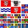 Tschechische Republik Zustand Zentralen Böhmischen Region Flagge Hradec Králové und Karlovy