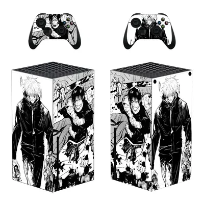Jujutsu Kaisen Gojo Satoru Haut Aufkleber Aufkleber Abdeckung für Xbox Serie X Konsole und 2 Image