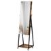 Lockable Jewelry Armoire with Full-Length Mirror