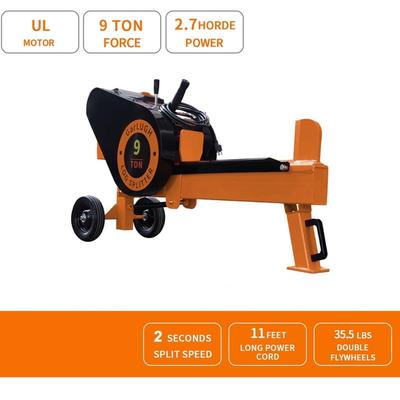 Log Splitter 9 Ton Household Electric Powered 2.7HP Horizontal Movable Fast Automatic Return Firewood Splitting Machine