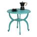 Cast Aluminum Outdoor Side Table,Anti-Rust Outdoor End Table,Patio Coffee Bistro Table for Indoor,Garden,Porch,Balcony