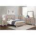 Valli 5 Piece Light Elm Modern Rustic Panel Bedroom Set