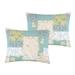 Greenland Home Evangeline Cotton-Rich Quilted Floral Pillow Shams - Set of 2