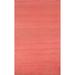 Pink Modern Gabbeh Oriental Area Rug Handmade Solid Wool Carpet - 3'11" x 6'7"