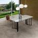 Lotus Home Ceramic Top Dining Table - 70.8*35.4*29.5 inches