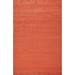 Gabbeh Modern Area Rug Hand-Knotted Orange Wool Carpet - 5'5" x 8'0"