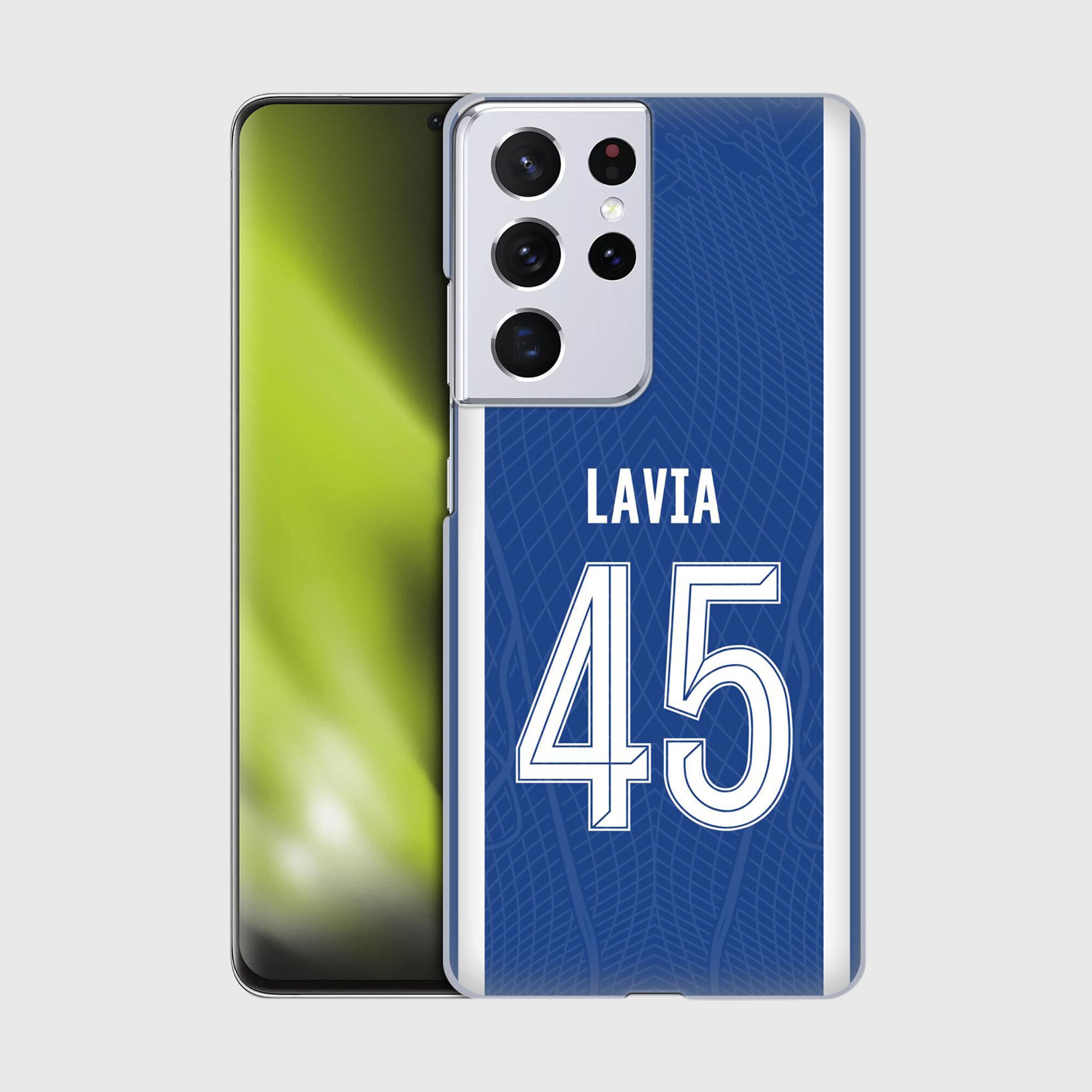 Coque de téléphone Chelsea Roméo Lavia 2023/24 Home Kit - Samsung - No Gender Taille: S23 5G