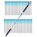 Pen Refills Pack of 40 Replacement Ballpoint 3.2 inch for Pens with Big Diamond Crystal on Top Diamond Crystal Stylus Pens Metal Refill in Storage Case Medium (Blue)