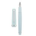 Jinhao 82 Light Blue Acrylic Fountain Pen Iridium Fine Nib Classic Design Smooth Writing Pen with Ink Converter (Silver Trim)